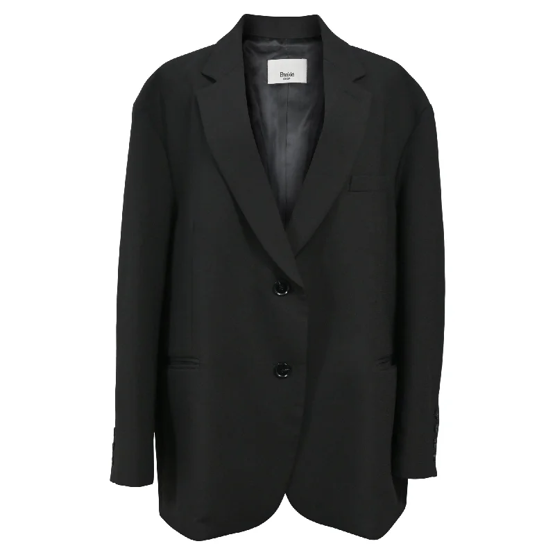 The Frankie Shop Blazer in Black Wool