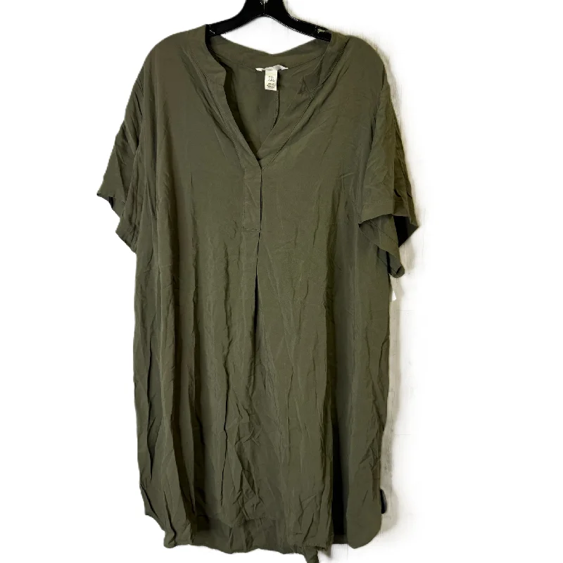 Dress Casual Short By H&m In Green, Size: Xxl