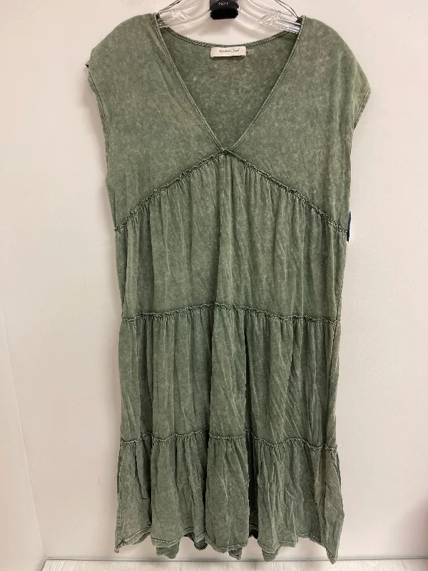 Dress Casual Midi By Mustard Seed In Green, Size: M